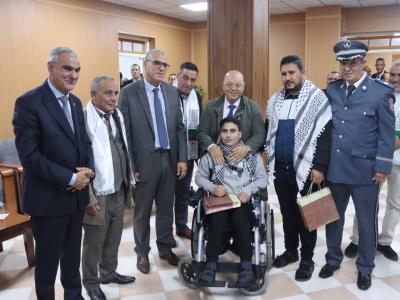 الفلسطينيون الجرحى للرئيس تبون
